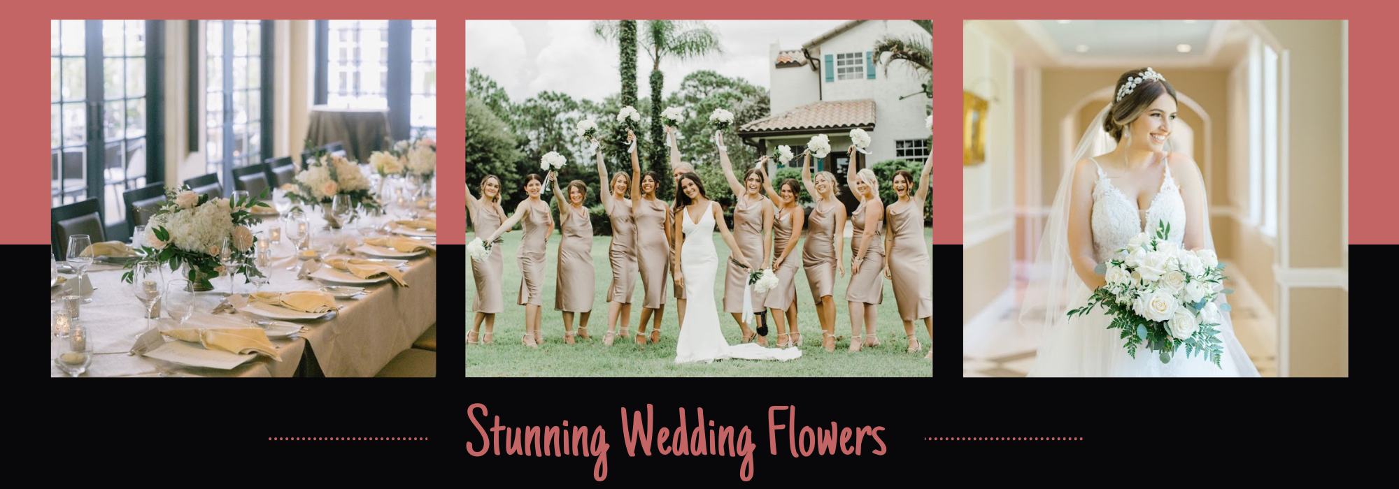 wedding flower collage 